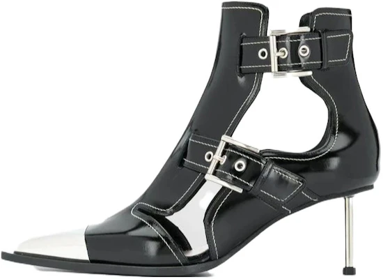 (W) "Alexander McQueen Botín de Tobillo con Hebilla en Punta 'Negro Brillante'" 571300WHV7C1090 Buy (W) "Alexander McQueen Botín de Tobillo con Hebilla en Punta 'Negro Brillante'" 571300WHV7C1090