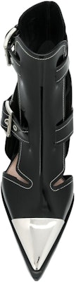 (W) Alexander McQueen Sepatu Boot Runcing Gesper 'Hitam Kilap' 571300WHV7C1090 Lookbook (W) Alexander McQueen Sepatu Boot Runcing Gesper 'Hitam Kilap' 571300WHV7C1090