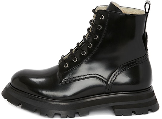 (Women) Alexander McQueen Calfskin Ankle Boots 'Black Fashion Casual' 676739WHZ8K1443 Buy (Women) Alexander McQueen Calfskin Ankle Boots 'Black Fashion Casual' 676739WHZ8K1443