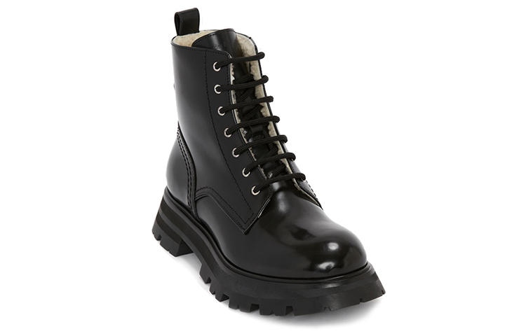 Order (W) 알렉산더 맥퀸 블랙 캐주얼 앵클 부츠 676739WHZ8K1443