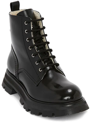 (W) Alexander McQueen 黑色时尚休闲小牛皮踝靴 676739WHZ8K1443 Order (W) Alexander McQueen 黑色时尚休闲小牛皮踝靴 676739WHZ8K1443