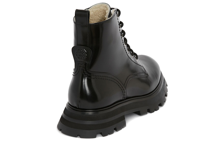 Lookbook (W) Alexander McQueen 黑色时尚休闲小牛皮踝靴 676739WHZ8K1443
