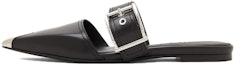 Buy (W) Alexander McQueen Kulit Anak Lembu Buckle Mule 'Punk Hitam' 733188WHSWD1081