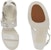 (W) Alexander McQueen Sandal Kulit Anak Lembu Bertumit Tebal Berikat 'Putih' 734985WHSWD9359
