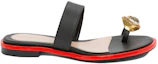 Order (W) Pantoufle Alexander McQueen en Cuir et Cristaux ''Noir''. 611727WHXN21088