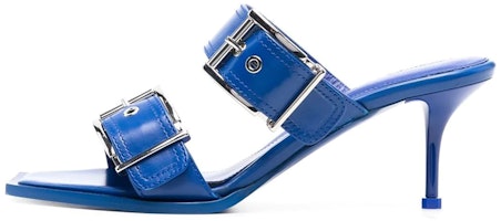 (Women) Alexander McQueen Calfskin Fashion Sandals 'Indigo' 709991WHSWD4394 (Women) Alexander McQueen Calfskin Fashion Sandals 'Indigo' 709991WHSWD4394