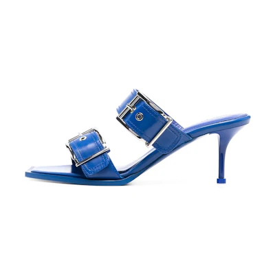 (W) Alexander McQueen Calfskin Fashion Sandals 'Indigo'