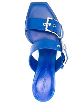 (Women) Alexander McQueen Calfskin Fashion Sandals 'Indigo' 709991WHSWD4394 Shop (Women) Alexander McQueen Calfskin Fashion Sandals 'Indigo' 709991WHSWD4394