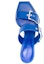 Shop (W) Alexander McQueen Sandal Fesyen Kulit Anak Lembu 'Indigo' 709991WHSWD4394