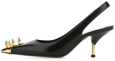(Women) Alexander McQueen Calfskin High-Heel 'Black' 651709WHV7D1088 (Women) Alexander McQueen Calfskin High-Heel 'Black' 651709WHV7D1088