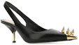 Order (W) Alexander McQueen Kalfsleer Hoge Hak ''Zwart'' 651709WHV7D1088