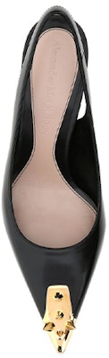 (Women) Alexander McQueen Calfskin High-Heel 'Black' 651709WHV7D1088 Lookbook (Women) Alexander McQueen Calfskin High-Heel 'Black' 651709WHV7D1088