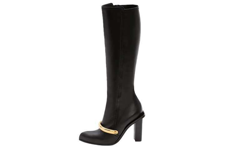 Buy (W) Alexander McQueen Stivale Alto in Pelle di Vitello ''Nero'' 633483WHWQ81088