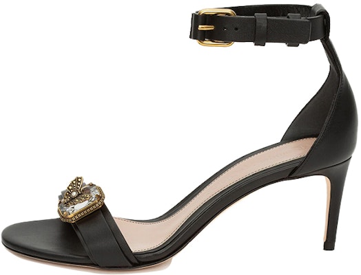 (Women) Alexander McQueen Calfskin High Heel with Crystal Embellishment 'Black' 611731WHXN21088 Buy (Women) Alexander McQueen Calfskin High Heel with Crystal Embellishment 'Black' 611731WHXN21088