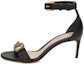 Buy (W) Alexander McQueen Tumit Tinggi Kulit Anak Lembu Hiasan Kristal 'Hitam' 611731WHXN21088