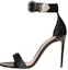 Buy (W) Alexander McQueen Kalfsleer Middeleeuwse Gesp Hoge Hakken Sandalen ''Zwart'' 571312WHMUJ1081
