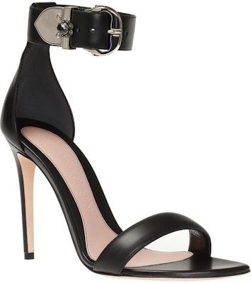 (Women) Alexander McQueen Calfskin Medieval Buckle High-Heeled Sandal 'Black' 571312WHMUJ1081 Lookbook (Women) Alexander McQueen Calfskin Medieval Buckle High-Heeled Sandal 'Black' 571312WHMUJ1081