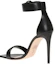 Shop (W) Alexander McQueen Kalfsleer Middeleeuwse Gesp Hoge Hakken Sandalen ''Zwart'' 571312WHMUJ1081