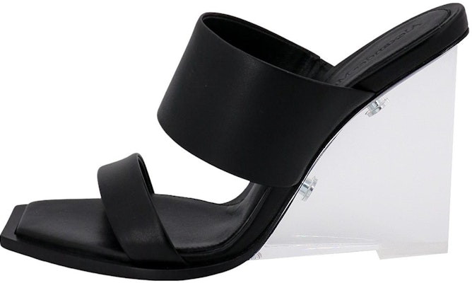 (Women) Alexander McQueen Calfskin Slide High Heel Sandals 'Black' 746240WIDQ01000 Buy (Women) Alexander McQueen Calfskin Slide High Heel Sandals 'Black' 746240WIDQ01000