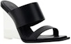 Order (W) Alexander McQueen Selipar Tumit Tinggi Kulit Anak Lembu 'Hitam' 746240WIDQ01000
