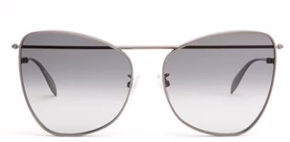 Order (Women) Alexander McQueen Cat Eye Sunglasses Gold Frame Gray Lens AM0228S