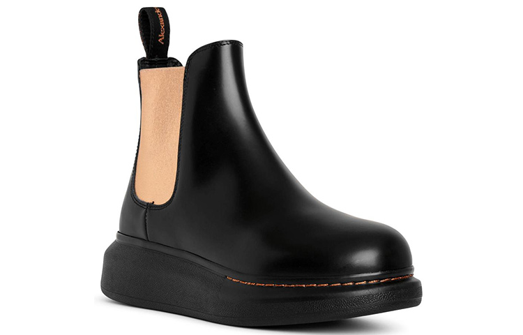 Lookbook (Women) Alexander McQueen Chelsea Boot 'Black Fashion Casual' 586398WHX561438