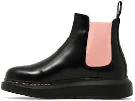 (Women) Alexander McQueen Chelsea Boot 'Black Pink' 586398WHX561492 (Women) Alexander McQueen Chelsea Boot 'Black Pink' 586398WHX561492