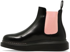 (Women) Alexander McQueen Chelsea Boot 'Black Pink' 586398WHX561492 (Women) Alexander McQueen Chelsea Boot 'Black Pink' 586398WHX561492