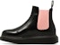 (W) Alexander McQueen Chelsea Boot 'Hitam Merah Jambu' 586398WHX561492