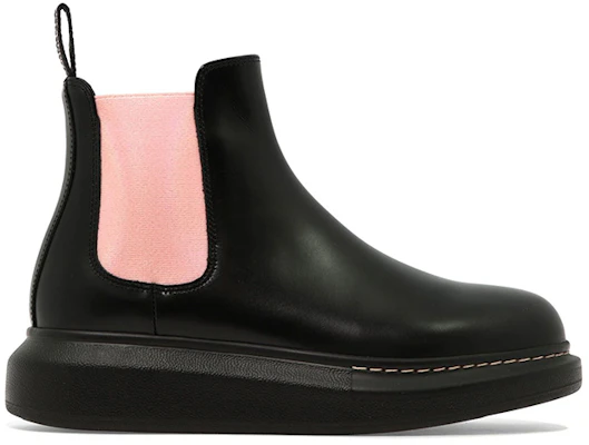 (W) Alexander McQueen Chelsea Boot 'Hitam Pink' 586398WHX561492 Order (W) Alexander McQueen Chelsea Boot 'Hitam Pink' 586398WHX561492