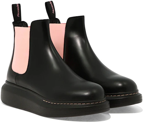 (W) Alexander McQueen Chelsea Boot 'Hitam Pink' 586398WHX561492 Lookbook (W) Alexander McQueen Chelsea Boot 'Hitam Pink' 586398WHX561492