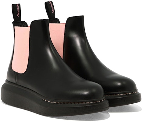 (Women) Alexander McQueen Chelsea Boot 'Black Pink' 586398WHX561492 Lookbook (Women) Alexander McQueen Chelsea Boot 'Black Pink' 586398WHX561492