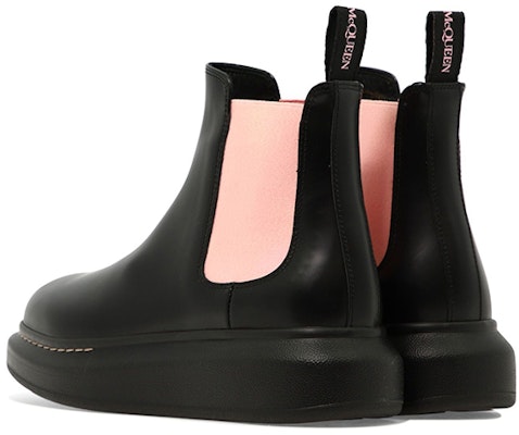 (Women) Alexander McQueen Chelsea Boot 'Black Pink' 586398WHX561492 Shop (Women) Alexander McQueen Chelsea Boot 'Black Pink' 586398WHX561492