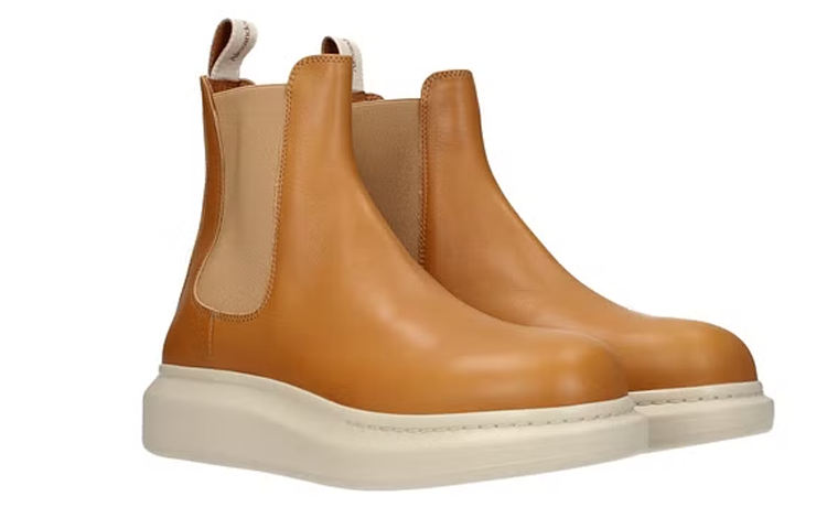 Order (W) Alexander McQueen Chelsea Boot 'Kulit Coklat' 586198WHXZ12276