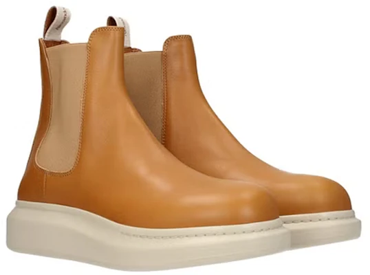 (W) Alexander McQueen Chelsea Boot 'Kulit Coklat' 586198WHXZ12276 Order (W) Alexander McQueen Chelsea Boot 'Kulit Coklat' 586198WHXZ12276