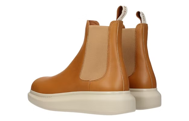 Shop (W) Alexander McQueen Chelsea Boot 'Kulit Coklat' 586198WHXZ12276