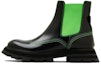 Buy (W) Alexander McQueen Boot Chelsea 'Slip-On Fesyen Hitam Hijau' 708059WIC6E1594