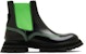 (W) Alexander McQueen Boot Chelsea 'Slip-On Fesyen Hitam Hijau' 708059WIC6E1594