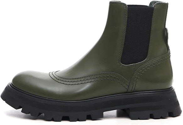 (Women) Alexander McQueen Chelsea Boot 'Olive Green' 666367WHZ843241 Buy (Women) Alexander McQueen Chelsea Boot 'Olive Green' 666367WHZ843241