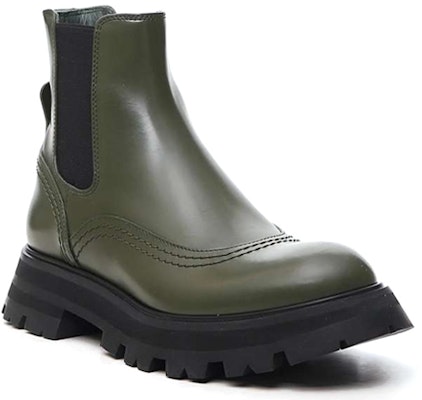 (W) Bota Chelsea Alexander McQueen 'Verde Oliva' 666367WHZ843241 Order (W) Bota Chelsea Alexander McQueen 'Verde Oliva' 666367WHZ843241