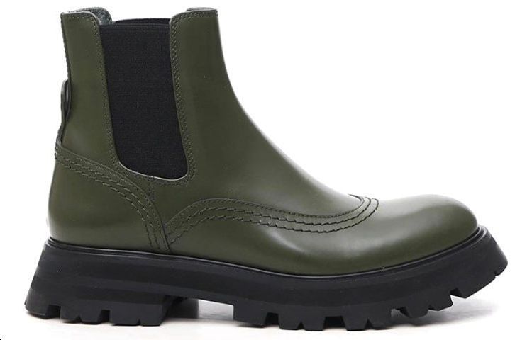 Order (W) Alexander McQueen Chelsea Boot 'Hijau Zaitun' 666367WHZ843241