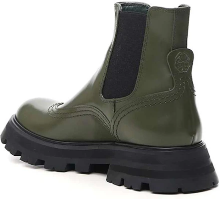 (W) Alexander McQueen Chelsea Boot 'Hijau Zaitun' 666367WHZ843241 Purchase (W) Alexander McQueen Chelsea Boot 'Hijau Zaitun' 666367WHZ843241