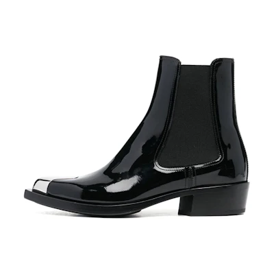 (W) Alexander McQueen Chelsea Boot 'Punk Patent Black'