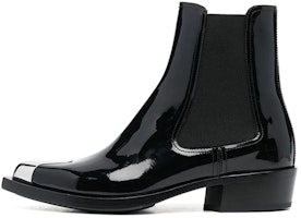 (Women) Alexander McQueen Chelsea Boot 'Punk Patent Black' 718854WIA3G1081 (Women) Alexander McQueen Chelsea Boot 'Punk Patent Black' 718854WIA3G1081