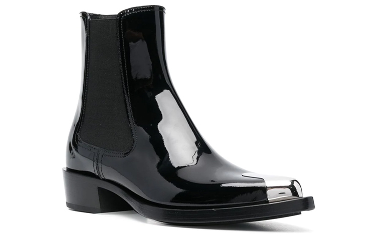 Order (Women) Alexander McQueen Chelsea Boot 'Punk Patent Black' 718854WIA3G1081