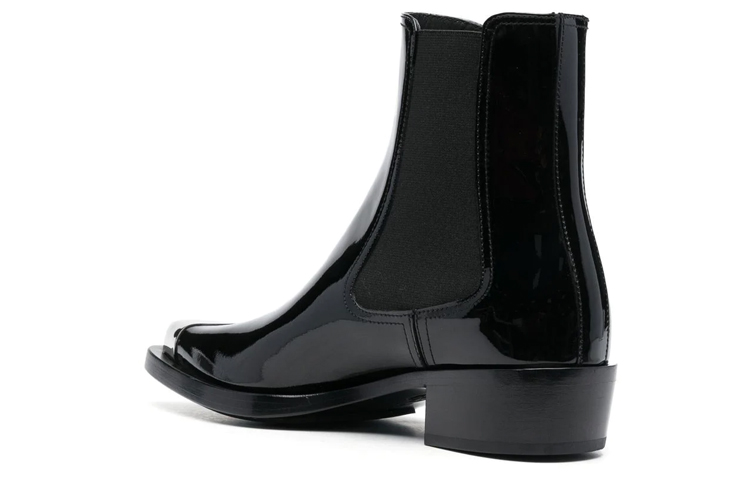 Lookbook (Women) Alexander McQueen Chelsea Boot 'Punk Patent Black' 718854WIA3G1081