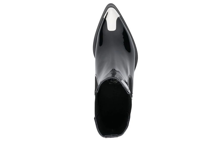 Shop (Women) Alexander McQueen Chelsea Boot 'Punk Patent Black' 718854WIA3G1081