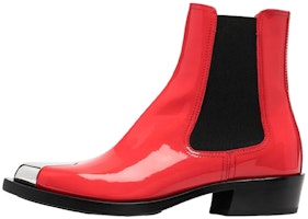 (Women) Alexander McQueen Chelsea Boot 'Punk Red Leather' 718854WIA3G6476 (Women) Alexander McQueen Chelsea Boot 'Punk Red Leather' 718854WIA3G6476