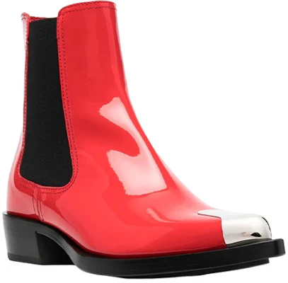 (W) Alexander McQueen Chelsea Boot 'Kulit Merah Punk' 718854WIA3G6476 Order (W) Alexander McQueen Chelsea Boot 'Kulit Merah Punk' 718854WIA3G6476
