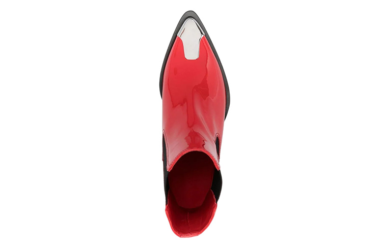Lookbook (W) Alexander McQueen Chelsea Boot 'Kulit Merah Punk' 718854WIA3G6476